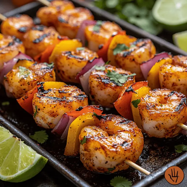 Grilled shrimp kabobs are a delightful addition to any summer barbecue or festive gathering. Their vibrant colors and mouthwatering flavors make them a feast for the eyes as well as the palate. What sets our Juicy Margarita Grilled Shrimp Kabobs apart is the unique twist of a margarita-inspired marinade. This recipe infuses the succulent shrimp with zesty lime and orange flavors, complemented by the subtle warmth of tequila, making them a standout dish that’s sure to impress your guests.