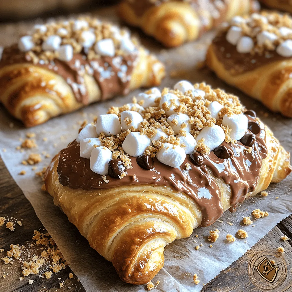 S'mores Delight Crescents are the perfect sweet treat for anyone looking to indulge in the delicious flavors of classic s'mores without the hassle of a campfire. This quick and easy dessert combines the beloved ingredients of traditional s'mores—chocolate, marshmallows, and graham crackers—with the convenience of crescent roll dough. Imagine biting into a warm, gooey crescent filled with fluffy marshmallows, rich chocolate, and a delightful crunch from graham crackers. Whether you're hosting a gathering or enjoying a cozy night in, these crescents are sure to impress both friends and family alike.