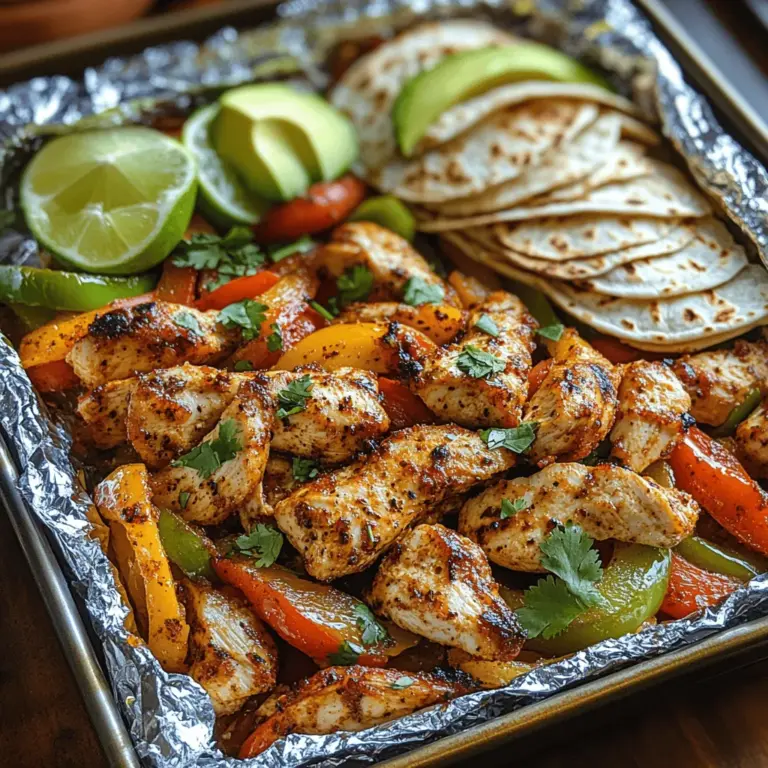 To create the best Sizzling Baked Chicken Fajita Foil Packs, you'll need to gather a variety of fresh and flavorful ingredients. Each component plays a significant role in crafting this delicious dish, ensuring each bite is satisfying and bursting with flavor.