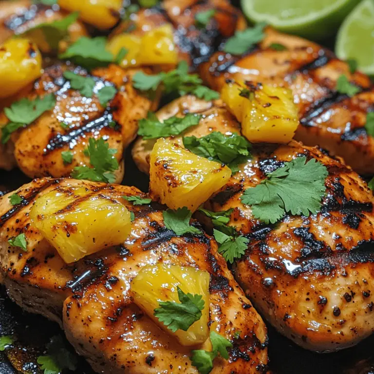 Tropical flavors evoke images of sun-kissed beaches, swaying palm trees, and a laid-back lifestyle, making them an ideal choice for summer cooking. One dish that perfectly encapsulates this essence is Tropical Grilled Pineapple Chicken. This delightful recipe combines tender chicken breasts with the sweet, juicy notes of pineapple, creating a harmonious blend of flavors that transports your taste buds to a tropical paradise. The marriage of savory and sweet is not only delicious but also makes for a visually stunning plate that can impress guests at summer gatherings or simply elevate a casual family dinner.