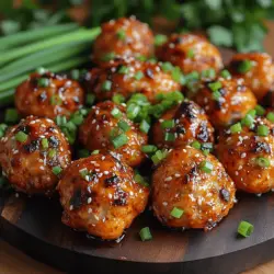 Firecracker Chicken Meatballs are a delightful fusion dish that combines elements of traditional meatballs with a spicy twist. The term "firecracker" signifies the explosive flavor profile, which is characterized by the combination of heat and sweetness. These meatballs typically feature ground chicken as the base protein, which is mixed with a variety of ingredients that contribute to their unique taste and texture. The result is a juicy, flavorful meatball that is both satisfying and exciting to eat.