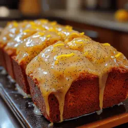 If you're searching for a delightful and vibrant addition to your baking repertoire, look no further than the Zesty Sunshine Glazed Lemon Poppy Seed Loaf. This recipe combines refreshing citrus flavors with the unique crunch of poppy seeds, creating a loaf that is as pleasing to the palate as it is to the eye. The bright notes of lemon paired with the subtle nuttiness of poppy seeds make this loaf an irresistible treat for breakfast, brunch, or an afternoon snack.