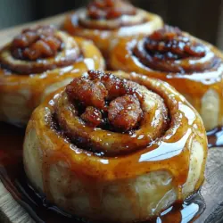 In recent years, the culinary world has seen an exciting trend emerge that marries sweet and savory flavors in unexpected ways. Chefs and home bakers alike are experimenting with combinations that tantalize the taste buds, creating dishes that surprise and delight. One standout recipe that perfectly encapsulates this trend is Bourbon Maple Bacon Cinnamon Rolls. This innovative twist on the classic cinnamon roll not only brings together the comforting aroma of freshly baked dough and warm spices, but it also introduces the rich, smoky flavor of bacon paired with the sweetness of bourbon and maple syrup.