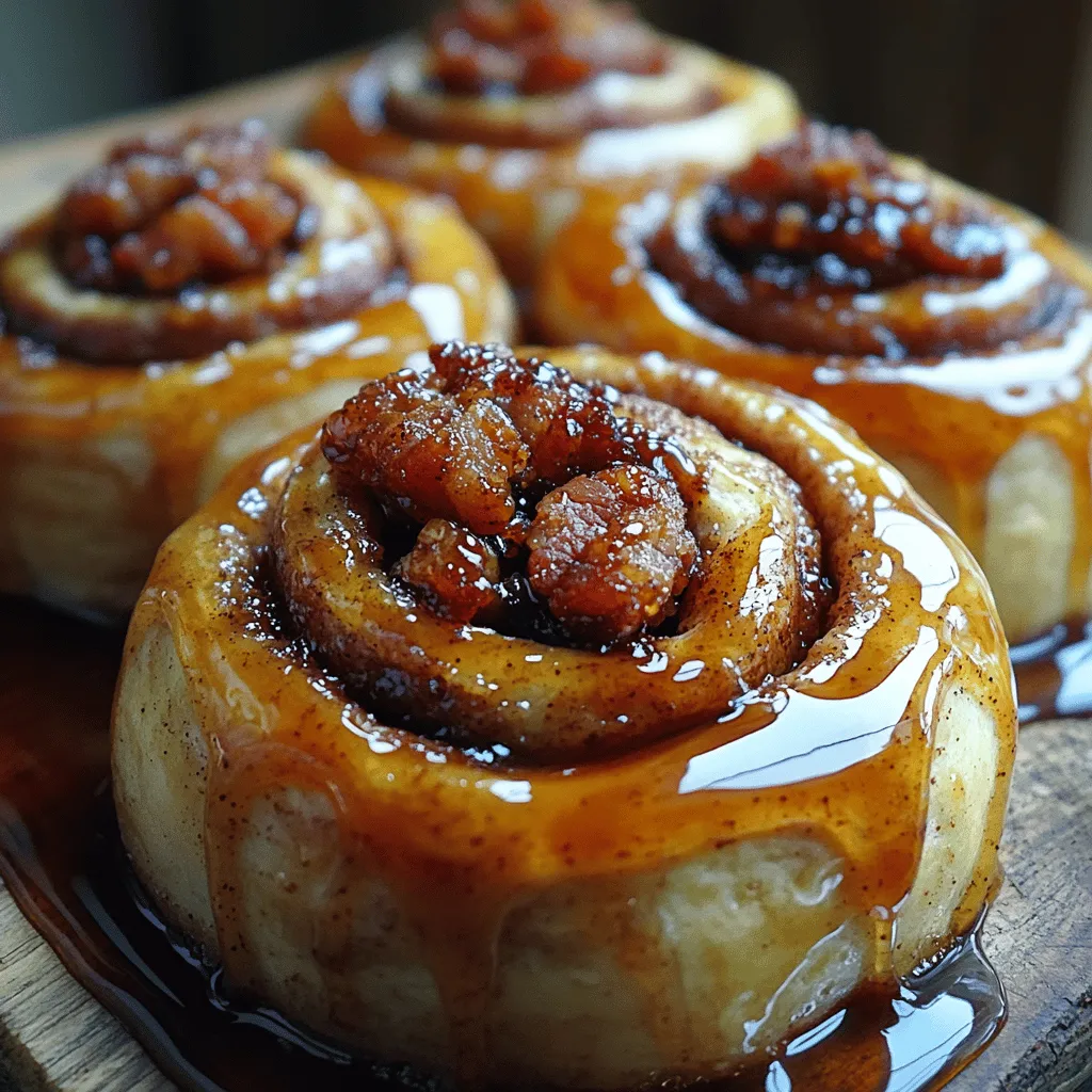 In recent years, the culinary world has seen an exciting trend emerge that marries sweet and savory flavors in unexpected ways. Chefs and home bakers alike are experimenting with combinations that tantalize the taste buds, creating dishes that surprise and delight. One standout recipe that perfectly encapsulates this trend is Bourbon Maple Bacon Cinnamon Rolls. This innovative twist on the classic cinnamon roll not only brings together the comforting aroma of freshly baked dough and warm spices, but it also introduces the rich, smoky flavor of bacon paired with the sweetness of bourbon and maple syrup.