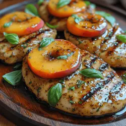 As summer approaches, the desire for fresh, vibrant meals that highlight seasonal produce becomes increasingly irresistible. One dish that perfectly encapsulates this essence is the Balsamic Peach Chicken Delight. This recipe beautifully marries the sweet, juicy taste of ripe peaches with the savory richness of balsamic vinegar, all paired with succulent chicken breasts. Not only is this dish a feast for the palate, but it also offers a visual delight that will impress family and friends at any summer gathering.