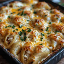If you're on the lookout for a dish that beautifully combines comfort and indulgence, look no further than Creamy Chicken Alfredo Stuffed Shells. This delightful recipe is a symphony of flavors and textures, featuring oversized pasta shells generously filled with a creamy chicken and cheese mixture, all enveloped in a luscious Alfredo sauce. Stuffed shells are the epitome of comfort food, bringing warmth and satisfaction to the dinner table, making them a perfect choice for family dinners, gatherings, or even a cozy night in.