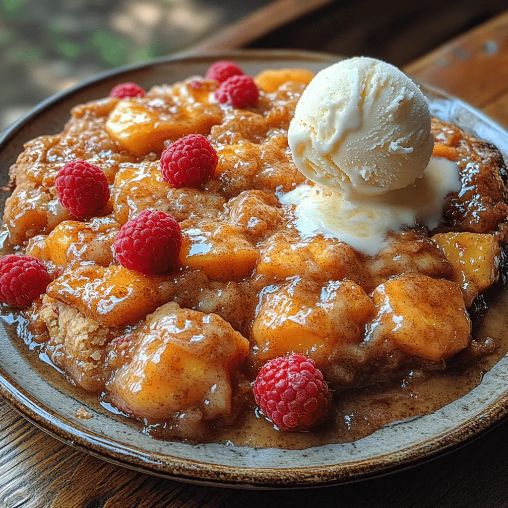 Discover the delightful combination of flavors that make the Heavenly Raspberry Peach Cobbler a must-try dessert for any occasion. This recipe blends the sweet, juicy essence of ripe peaches with the tartness of fresh raspberries, creating a perfect harmony that is both comforting and indulgent. Imagine a warm, bubbling dish fresh out of the oven, with a golden brown topping that contrasts beautifully with the vibrant colors of the fruit beneath. Each bite offers a burst of flavor, making it a delightful ending to any meal or a sweet treat to savor during your leisure time.