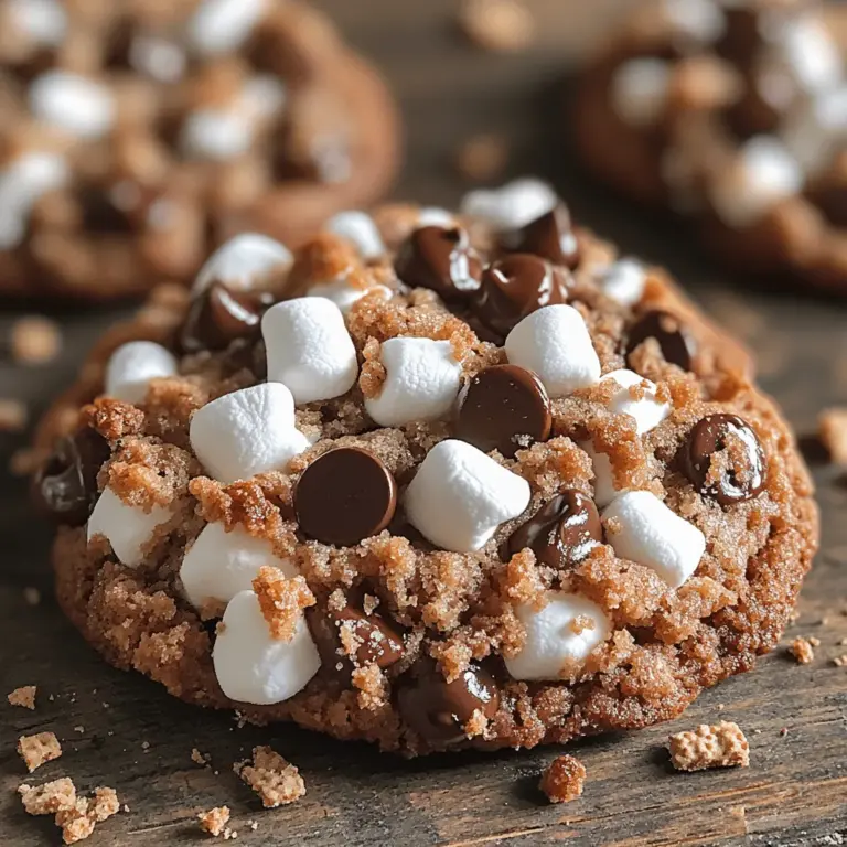 There’s nothing quite like the nostalgic taste of s’mores, evoking memories of summer campfires and family gatherings under the stars. The gooey marshmallows, rich chocolate, and crunchy graham crackers combine to create a flavor that’s hard to resist. As the seasons change and the weather cools, we find ourselves craving that familiar taste but in a new and exciting form. Enter the S’mores Chocolate Chip Cookies—a delectable fusion that combines the beloved elements of classic s’mores with the warm, comforting texture of a freshly baked chocolate chip cookie.