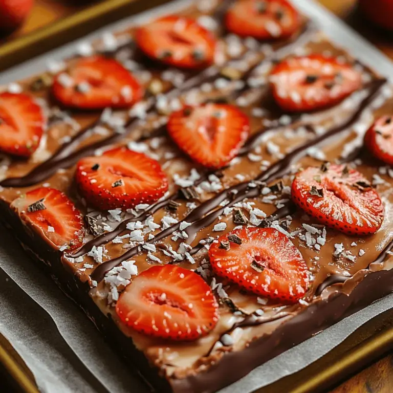 In today’s health-conscious world, the concept of dessert has evolved dramatically. Healthy desserts are no longer a guilty pleasure but rather a delicious avenue for indulging your sweet tooth without compromising your wellness goals. As people seek alternatives that satisfy cravings while providing nutritional value, yogurt-based treats have surged in popularity. One standout option is the delightful Chocolate Strawberry Greek Yogurt Bark—a deliciously indulgent yet nutritious dessert that combines the richness of dark chocolate with the natural sweetness of fresh strawberries.