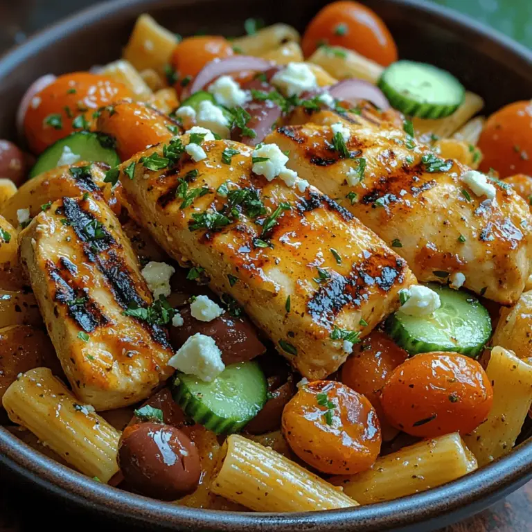 Mediterranean cuisine is renowned for its vibrant flavors, fresh ingredients, and health-promoting properties. At the heart of this culinary tradition lies a deep appreciation for wholesome foods that nourish both the body and soul. Among the many delightful dishes within this cuisine, Grilled Chicken Greek Pasta Salad stands out as a perfect choice for summer gatherings, potlucks, or simply as a nutritious meal prep option. This dish is not just about satisfying your hunger; it offers a refreshing burst of flavor and a medley of textures that can make any meal feel special.