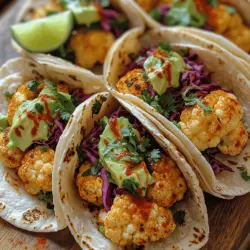 Spicy Roasted Cauliflower Tacos: A Flavorful Plant-Based Delight