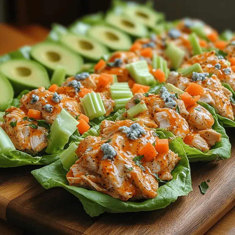 Buffalo Bliss Chicken Lettuce Wraps offer a delightful twist on traditional buffalo chicken, transforming this classic dish into a fresh and healthy option. Perfect for those looking to indulge without the guilt, these wraps are packed with flavor and texture, making them an ideal choice for a variety of occasions. Whether you're hosting a game day gathering, preparing a quick weeknight dinner, or simply craving something delicious, this recipe is sure to satisfy your taste buds.