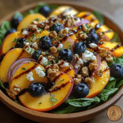 As the warmth of summer approaches, there's nothing quite like a refreshing salad to tantalize your taste buds and invigorate your senses. The Blueberry Peach Feta Delight is a stunning salad that embodies the vibrant colors and flavors of the season. With its mix of sweet and savory elements, it’s not just a feast for the eyes but also a delightful experience for your palate.