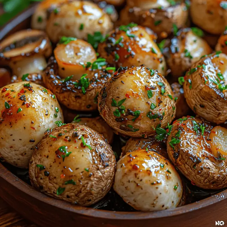 If you're looking for a side dish that is both sophisticated and simple to prepare, look no further than Garlic Herb Roasted Mushrooms Delight. This enticing recipe is not only a feast for the eyes but also a mouthwatering addition to any meal. The combination of earthy mushrooms, aromatic garlic, and fresh herbs creates a symphony of flavors that are sure to impress your family and guests alike. Whether served alongside a juicy steak, tossed into a vibrant salad, or added to a comforting pasta dish, roasted mushrooms bring a depth of flavor that can elevate any culinary experience.