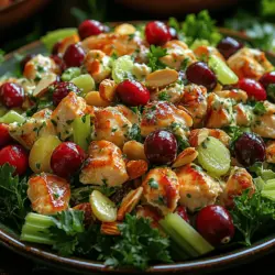 Chicken salad has long been a beloved dish, cherished for its versatility and ease of preparation. Whether enjoyed as a light lunch, a picnic staple, or a refreshing side dish at gatherings, chicken salad can be customized to suit any palate. Among the many variations, the Cranberry Almond Chicken Salad stands out, mesmerizing taste buds with its delightful combination of flavors and textures. The sweet-tart notes of cranberries, the crunchy goodness of almonds, and the tender chicken create a salad that is not only delicious but visually appealing.
