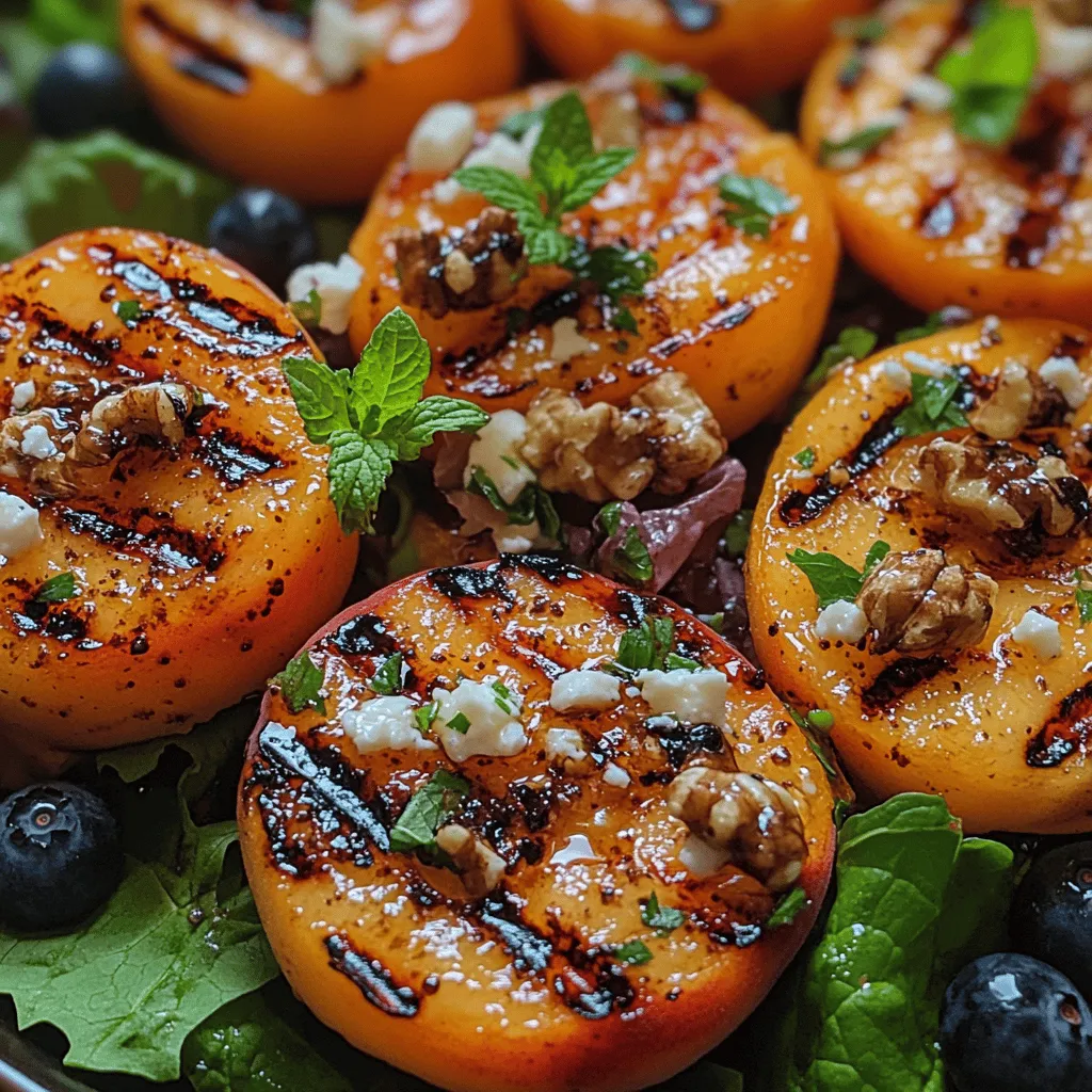 As the warm days of summer approach, the desire for fresh, vibrant meals increases. One salad that perfectly captures the essence of summer is the Grilled Peach Blueberry Salad. This dish offers a harmonious blend of sweet and savory flavors, highlighted by the lusciousness of grilled peaches and the burst of juicy blueberries. Whether served as a light main course or a side dish, this salad embodies the spirit of seasonal eating, making it a delightful addition to barbecues, picnics, and family gatherings.