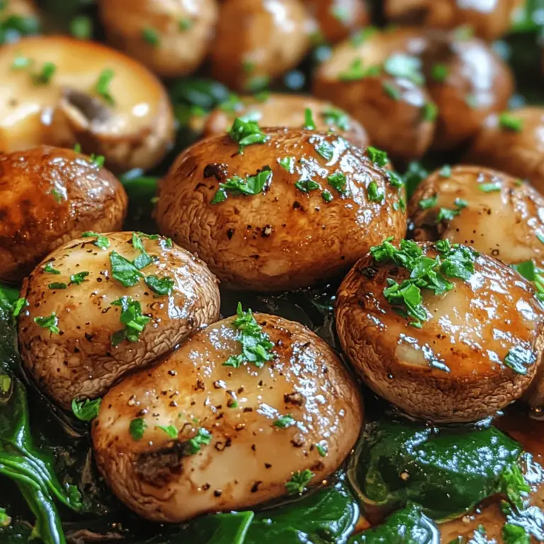 If you're searching for a dish that beautifully combines robust flavors and nutritional benefits, look no further than garlic sautéed mushrooms with spinach. This delightful recipe brings together earthy mushrooms, vibrant spinach, and aromatic garlic, creating a dish that is not only delicious but also packed with healthful ingredients. Whether served as a savory side dish or the star of a light meal, this recipe is versatile enough to complement various cuisines and dining occasions.