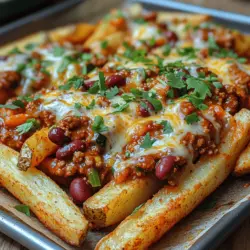 Delight your taste buds with a mouthwatering indulgence that combines the comforting crunch of fries with the savory goodness of chili and cheese. Spicy Chili Cheese Veggie Fries are not only a delicious snack or side dish but also a versatile option that can cater to various dietary preferences. Whether you're a health-conscious eater, a vegetarian, or simply someone craving a hearty bite, this recipe promises to satisfy your cravings while providing a healthier alternative to traditional fries.
