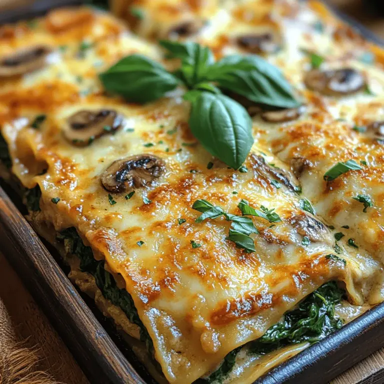 In the realm of comfort food, few dishes evoke the same level of warmth and satisfaction as lasagna. This beloved Italian classic has been a staple in households around the world, cherished not only for its hearty layers of pasta, sauce, and cheese but also for its versatility. While traditional lasagna often features a rich meat sauce, a delightful twist on this classic is the creamy mushroom spinach lasagna. This version transforms the dish into a vegetarian delight, appealing to both meat lovers and plant-based eaters alike.