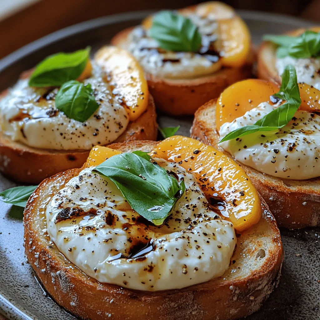 At the core of the Peach & Burrata Delight are the peaches themselves. Selecting ripe, juicy peaches is crucial to achieving the full flavor potential of this dish. When peaches are at their peak ripeness, they boast a sweet, fragrant aroma and a tender texture that can elevate any recipe. It’s essential to choose peaches that yield slightly to gentle pressure, indicating their readiness for consumption.