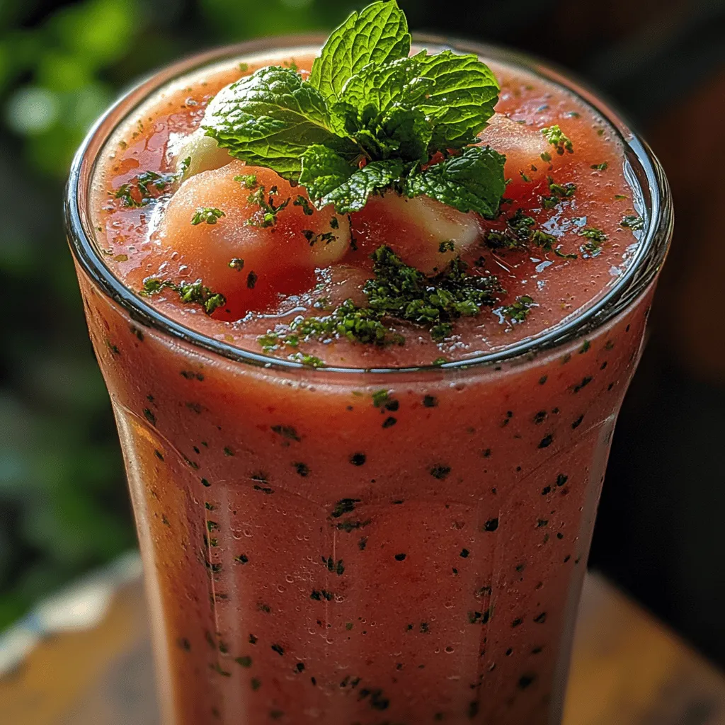 As the warm summer sun casts its golden rays, there's nothing more invigorating than a crisp, cool beverage to quench your thirst. Enter the Refreshing Watermelon Bliss Smoothie—a delightful concoction that not only tantalizes your taste buds but also nourishes your body. This smoothie is a perfect blend of flavor and nutrition, crafted with fresh, wholesome ingredients that epitomize the essence of summer.
