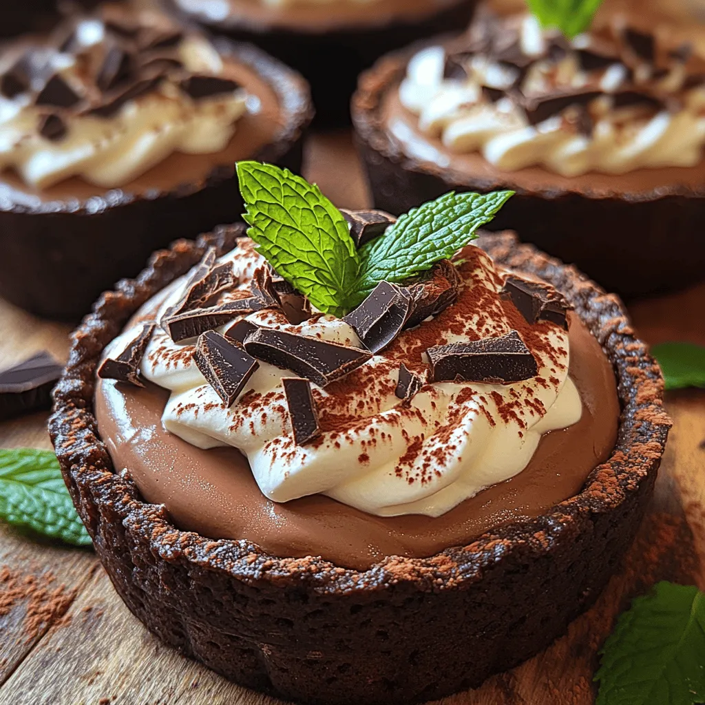 Welcome to the world of indulgent desserts! If you have a sweet tooth and a penchant for chocolate, you’re in for a treat. Today, we’re diving into the delightful mini chocolate cream pies, a perfect combination of rich chocolate filling and a crunchy chocolate wafer crust. These bite-sized desserts are not only visually appealing but also incredibly delicious, making them an ideal choice for any occasion—from family gatherings to elegant parties.