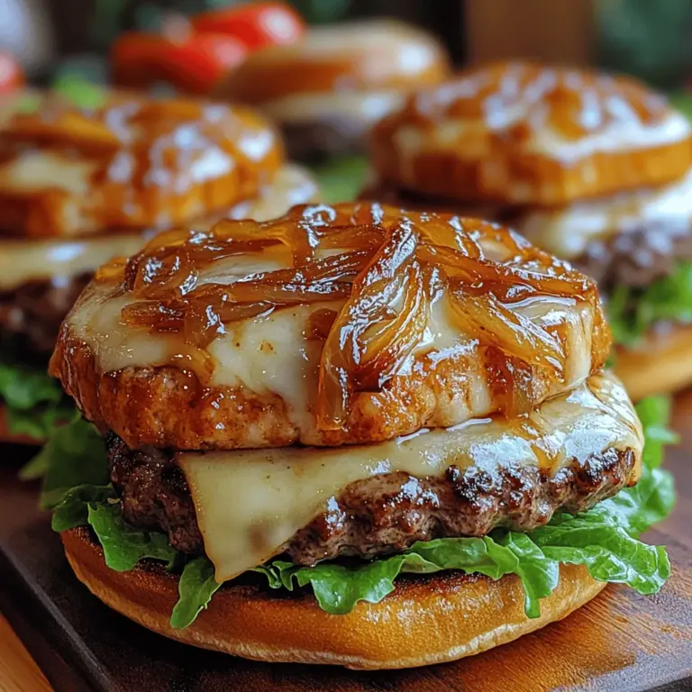 There's something undeniably appealing about sinking your teeth into a homemade burger. The thrill of crafting a meal that can be customized to your liking, paired with the satisfaction of grilling it to perfection, makes it a beloved option for many home cooks. Among the myriad of burger variations, the Savory Caramelized Onion Swiss Burger stands out, thanks to its delightful combination of sweet caramelized onions and creamy Swiss cheese. This duo not only enhances the burger's flavor profile but also elevates the overall dining experience.