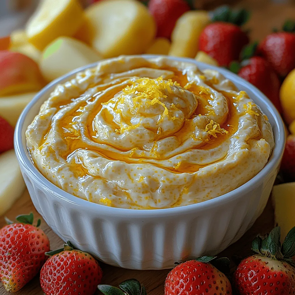 If you’re searching for a delightful addition to your next gathering, look no further than the Lemon Honey Swirl Dip. This versatile and refreshing dip is the perfect blend of creamy texture and bright, zesty flavors, making it an ideal accompaniment for fresh fruits and an array of snacks. Perfect for casual get-togethers, potlucks, or even formal events, this dip is not only easy to prepare but also stands out as a crowd-pleaser that will surely impress your guests.
