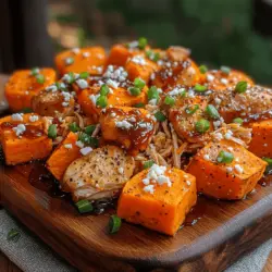 BBQ Chicken Sweet Potato Bites are the perfect blend of savory and sweet, making them an irresistible appetizer or snack for any occasion. These delightful bites combine the rich, smoky flavor of BBQ chicken with the natural sweetness of roasted sweet potatoes, creating a dish that is both satisfying and packed with flavor. Whether you’re hosting a gathering or looking for a quick and healthy snack, these sweet potato bites are sure to impress your guests and leave them craving more.