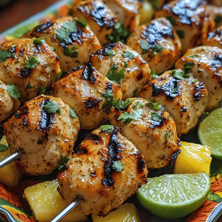 As the sun shines brighter and the days grow longer, the allure of summer barbecues and family gatherings becomes irresistible. One dish that perfectly captures the essence of a tropical paradise is the Tropical Delight: Coconut Lime Chicken Skewers. This vibrant recipe not only tantalizes your taste buds but also evokes memories of sandy beaches and swaying palm trees. With its fresh and zesty flavors, this dish is ideal for any occasion, whether you are hosting a backyard barbecue or looking for a quick weeknight dinner that feels like a mini-vacation.