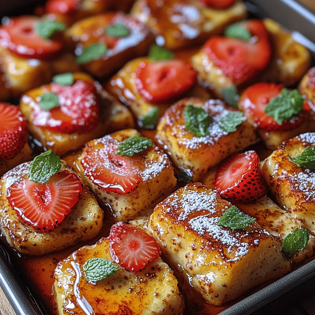 When it comes to comfort food, few dishes can rival the warm, delectable embrace of a well-prepared French toast bake. This delightful dish has gained immense popularity, not just for its flavor, but also for its versatility and ease of preparation. The Heavenly Strawberry Cream French Toast Bake stands out as a perfect option for brunch gatherings, family breakfasts, or even special occasions like holidays and celebrations. Imagine starting your day with layers of fluffy, custardy bread interspersed with sweet, juicy strawberries and a creamy texture that’s simply irresistible.