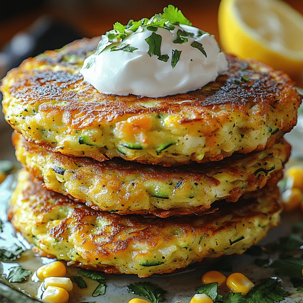To create the perfect Zucchini Corn Fritter Stacks, it's essential to understand the role that each ingredient plays. Here’s a detailed breakdown of the ingredients that come together to make this delicious dish: