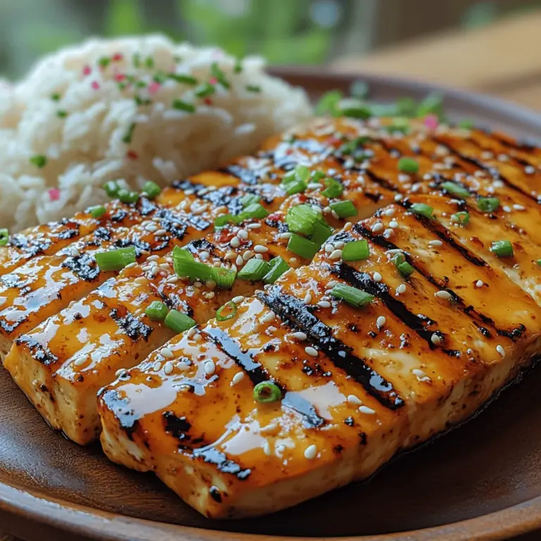 Grilled tofu has surged in popularity, becoming a staple in many kitchens around the world. This versatile ingredient is celebrated not only for its ability to absorb flavors but also for its health benefits, making it a perfect choice for those seeking a nutritious and satisfying meal. Among the myriad of tofu recipes, the Sweet & Spicy Honey Sriracha Grilled Tofu stands out as a delightful fusion of flavors that caters to both spice enthusiasts and those in search of a unique vegetarian option. This dish combines the sweet notes of honey with the fiery kick of Sriracha, resulting in a tantalizing experience that elevates the humble tofu to new culinary heights.