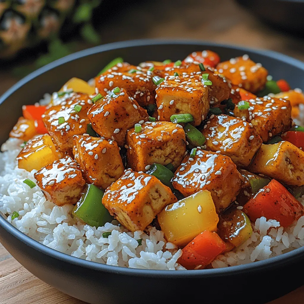 The perfect blend of tangy and sweet, Sweet & Sour Tofu Delight is a dish that embodies the essence of comfort food while being healthy and satisfying. This vibrant recipe combines crispy tofu with colorful vegetables and a luscious sweet and sour sauce, making it an ideal choice for both busy weeknights and special gatherings. Tofu, often regarded as a blank canvas, absorbs flavors beautifully, allowing it to shine in this delicious dish.