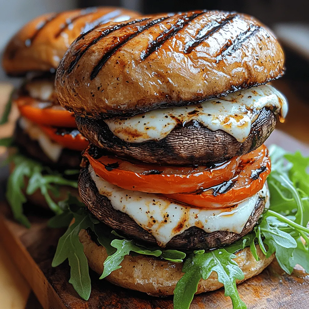 In the ever-evolving world of plant-based cuisine, the Balsamic Grilled Portobello Burgers stand out as a deliciously satisfying alternative to traditional meat burgers. As more people seek healthier and environmentally friendly dining options, these burgers not only fulfill your cravings for a hearty meal but also deliver a rich tapestry of flavors that will surprise and delight your palate. Ideal for summer barbecues with friends or a quick weeknight dinner that doesn’t compromise on taste, this recipe utilizes the robust umami profile of portobello mushrooms, which are beautifully complemented by a tangy balsamic marinade.