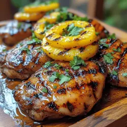 When summer rolls around, there’s nothing quite like the sizzling sounds and tantalizing aromas of the grill wafting through the air. Among the plethora of options available for outdoor cooking, one dish stands out for its unique flavor profile and vibrant presentation: Spicy Grilled Pineapple Chicken. This tantalizing dish combines tender chicken thighs with the sweet, juicy goodness of pineapple, all elevated by a medley of spices that pack a flavorful punch.