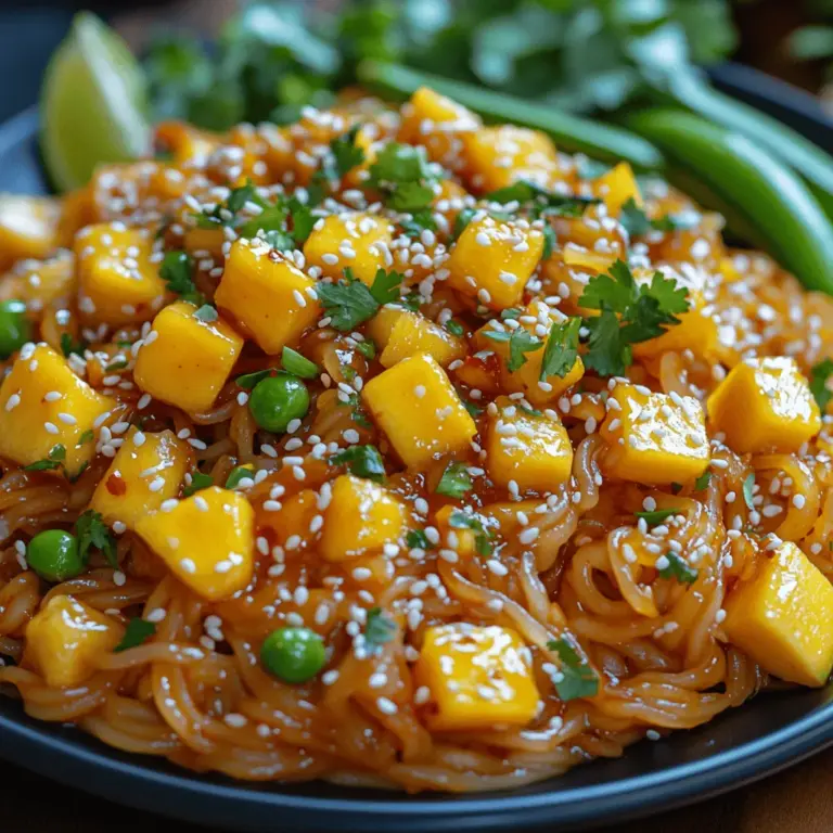 To truly appreciate the essence of Sticky Mango Fire Noodles, let’s delve into the key components that make this dish a standout creation.