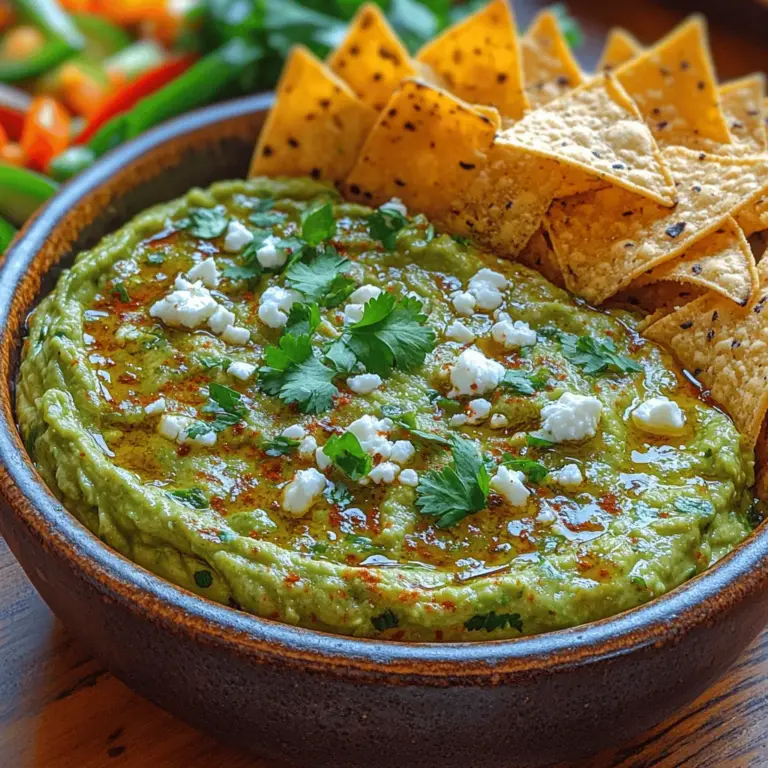 Elevating your appetizer game has never been easier with the Creamy Avocado Jalapeño Dip, a delightful concoction that marries the lush creaminess of ripe avocados with the zesty kick of fresh jalapeños. This versatile dip has rapidly become a favorite at gatherings, from casual home get-togethers to spirited game day celebrations. Its unique flavor profile not only makes it a crowd-pleaser but also positions it as a healthy snacking option that doesn’t skimp on taste.