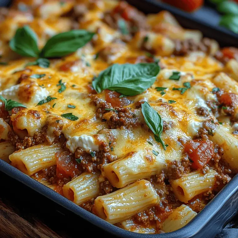 To create a truly unforgettable Creamy Cheesy Baked Ziti Delight, it’s essential to understand the key ingredients and their roles in the dish. Each component contributes not only to the flavor but also to the overall texture and appeal of the meal.