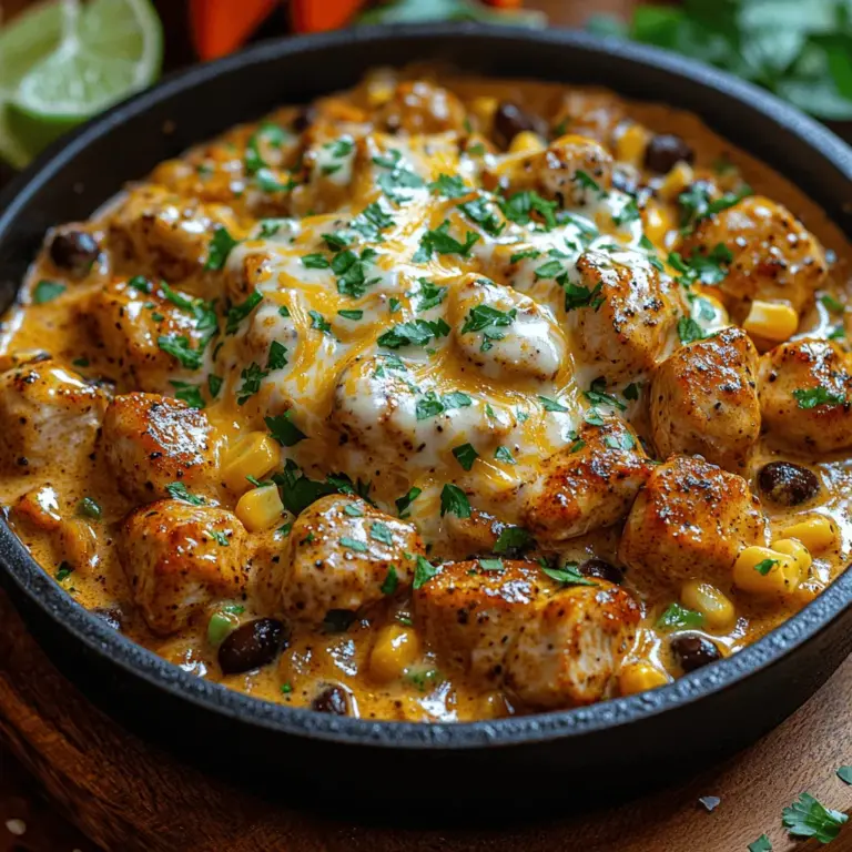 In recent years, one-pan meals have surged in popularity, and for good reason. They offer the convenience of minimal cleanup while delivering a hearty and satisfying dining experience. Among the plethora of options available, the Creamy Chicken Taco Skillet shines as a standout choice, particularly for busy weeknights when time is of the essence but flavor and nutrition cannot be compromised. This dish combines the comforting elements of classic tacos with a creamy twist, making it not only appealing to families but also to food enthusiasts eager to explore new flavors.