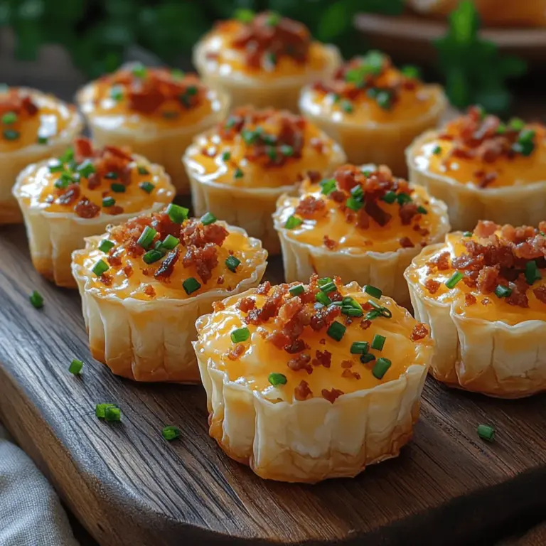 Finger foods and appetizers have carved a niche in social gatherings, from casual get-togethers to sophisticated cocktail parties. Their convenience and ability to cater to a variety of palates make them a favorite choice for hosts and guests alike. Among the myriad of options available, one recipe stands out as a delightful fusion of flavors and textures: Bacon Cheddar Bliss Bites. This irresistible treat combines the savory richness of bacon with the sharp, creamy goodness of cheddar cheese, resulting in a bite-sized morsel that is sure to impress.