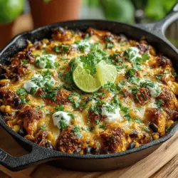When it comes to achieving that gooey, melty cheese topping on your Cheesy Green Chile Chicken Enchilada Skillet, technique is crucial. Here are some tips to ensure your cheese melts perfectly every time: