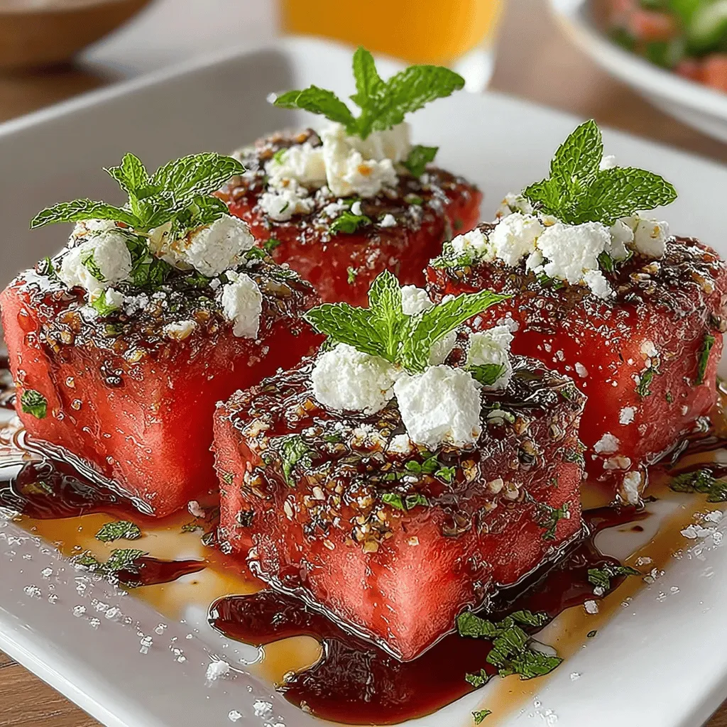 As the temperatures rise and summer approaches, the search for refreshing appetizers becomes a priority for many home cooks and entertainers. Whether it's a backyard barbecue, a picnic in the park, or a casual gathering with friends, light and invigorating dishes are always in demand. Among the myriad of options available, Zesty Watermelon Feta Bites have emerged as a standout choice, perfectly embodying the harmony of sweet and savory flavors. This delightful appetizer not only tantalizes the taste buds but also offers a vibrant presentation that is sure to impress your guests.