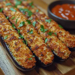 Before you can enjoy the delightful crunch of crispy Parmesan eggplant sticks, the first crucial step is preparing the eggplant itself. The salting process plays a significant role in enhancing both the texture and flavor of the eggplant.
