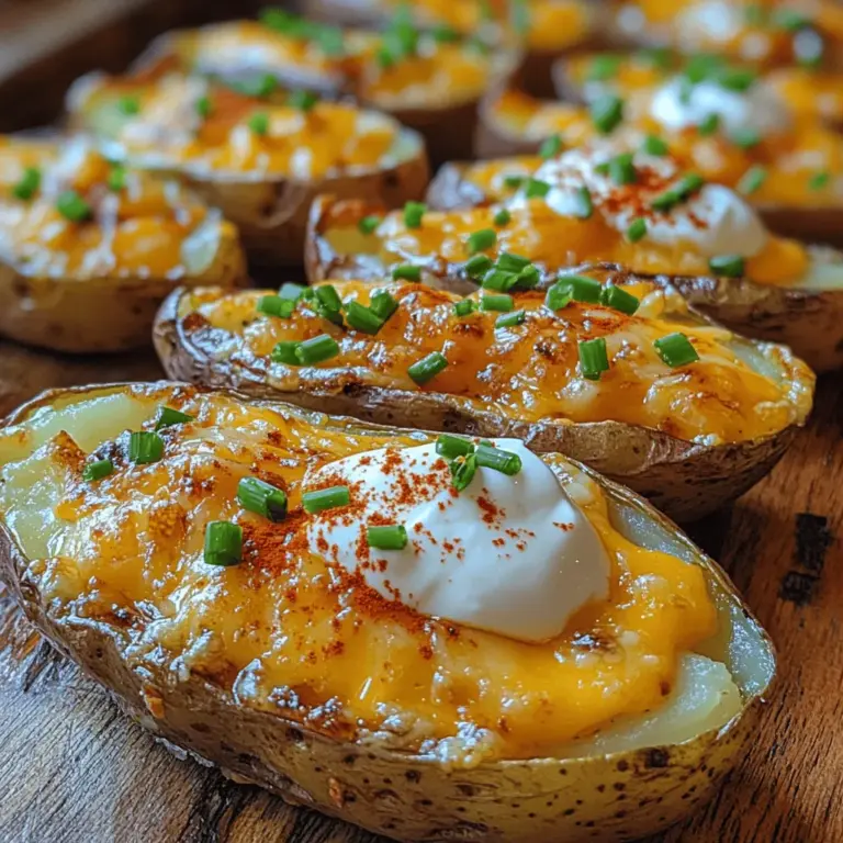 Potato skins are a beloved appetizer that has made their way into the hearts and stomachs of food enthusiasts across the globe. These delightful morsels, often served at parties and gatherings, are not only delicious but also incredibly versatile. Among the various ways to prepare potato skins, the crispy garlic version stands out for its irresistible crunch and robust flavor. This recipe is simple and accessible, making it perfect for both novice cooks and seasoned chefs alike.