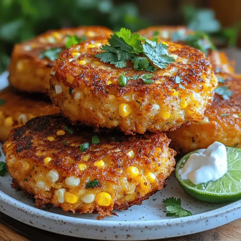 Welcome to the delightful world of corn fritters! These Golden Sweet Corn Fritter Cakes are not just a treat for the taste buds; they embody a perfect blend of crispy texture and sweet flavor that makes them an ideal snack or appetizer for any occasion. Whether you're hosting a family gathering, planning a casual weeknight dinner, or simply looking for a quick bite, these fritters are incredibly versatile and easy to prepare.