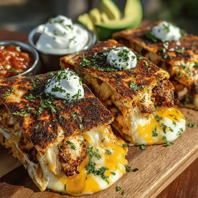 When it comes to comfort food, few dishes boast the versatility and popularity of quesadillas. These delightful folded tortillas can be filled with a myriad of ingredients, allowing for endless variations that cater to different tastes and dietary preferences. Whether you’re a busy parent looking for a quick weeknight meal or a culinary enthusiast eager to impress guests at a casual gathering, quesadillas are an excellent choice. Among the many options available, Zesty Grilled Chicken Quesadillas stand out for their vibrant flavor, satisfying textures, and ease of preparation.