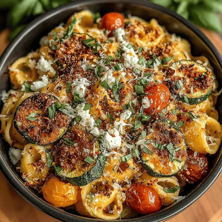 In the realm of quick and nutritious meals, Zesty Roasted Zucchini and Feta Pasta stands out as a delightful option that combines flavor with health benefits. This dish showcases the vibrant colors and fresh tastes of seasonal produce, making it not only a feast for the palate but also a treat for the eyes. With its easy preparation and robust flavors, it’s a perfect choice for weeknight dinners or casual gatherings with friends and family.