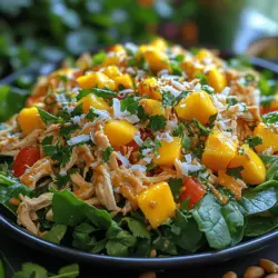 As the sun shines brightly and the days grow longer, the allure of fresh, vibrant flavors beckons us to embrace the joy of seasonal cooking. One dish that embodies this spirit is the Tropical Bliss: Fresh Mango Coconut Chicken Salad. This refreshing salad not only celebrates the bountiful produce of summer but also showcases the delightful fusion of tropical ingredients that evoke memories of sun-soaked beaches and warm breezes.