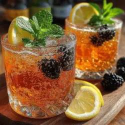 To craft the perfect Sparkling Blackberry Lemon Spritz, it's essential to understand the ingredients that come together to create this delicious beverage. Each component plays a crucial role, contributing to the flavor profile and overall experience.